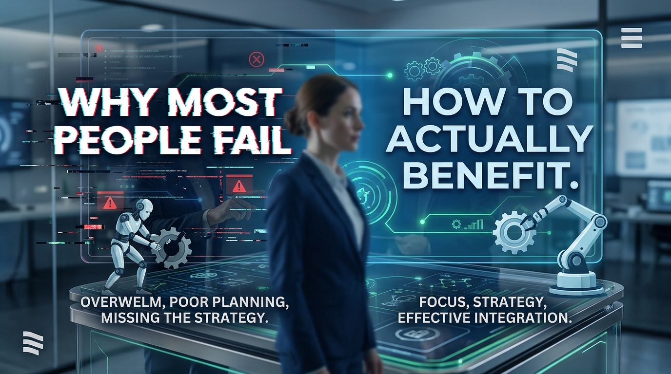 Why most people fail with AI and how to actually benefit from it
