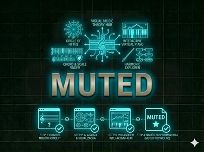 Muted music theory learning tool